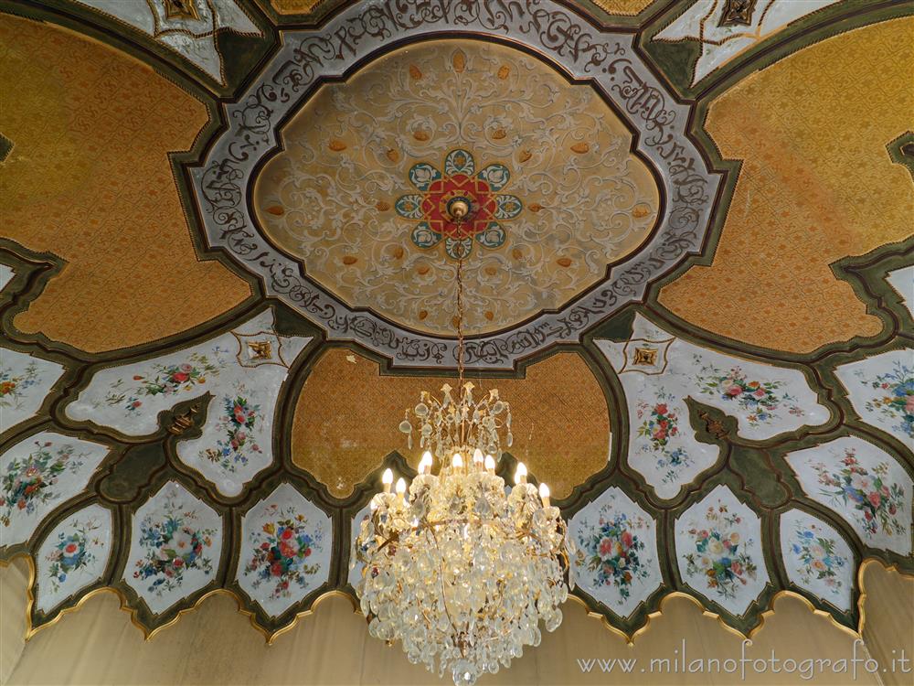 Desio (Milan, Italy) - Ceiling of the arabic hall of Villa Cusani Traversi Tittoni